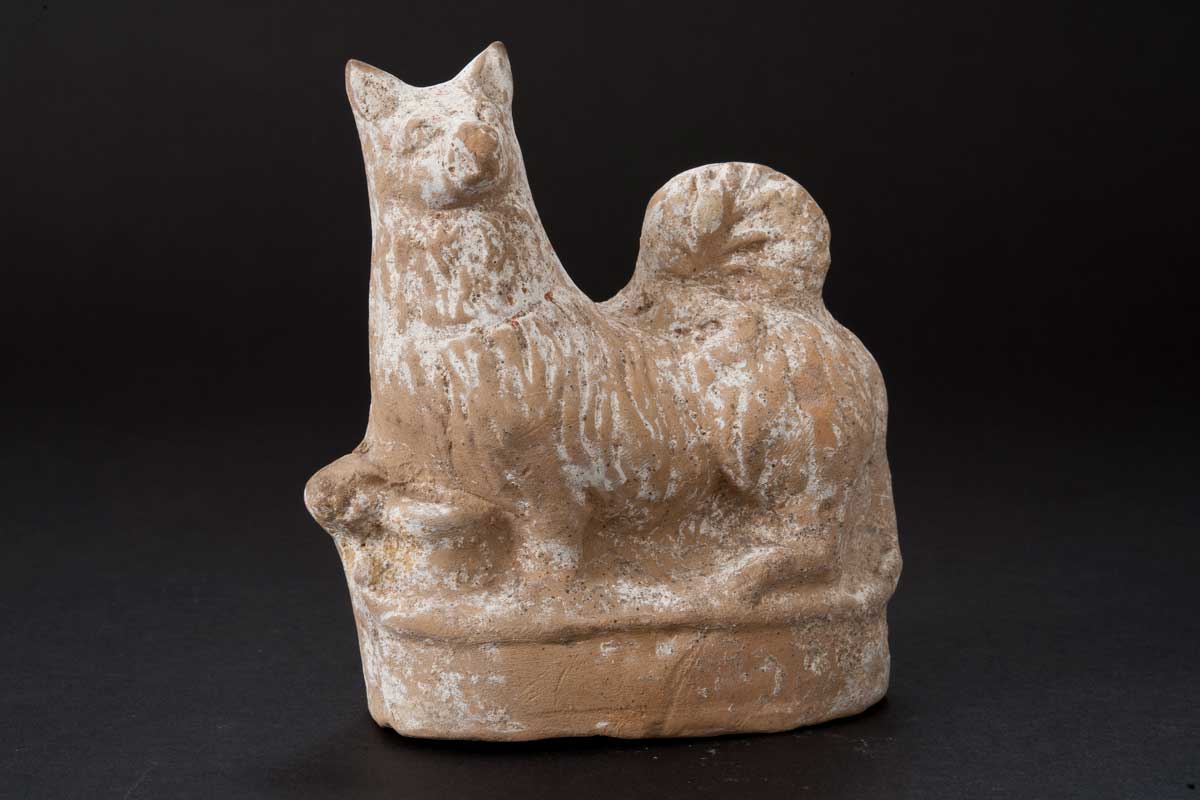 Terracotta Dog Rattle