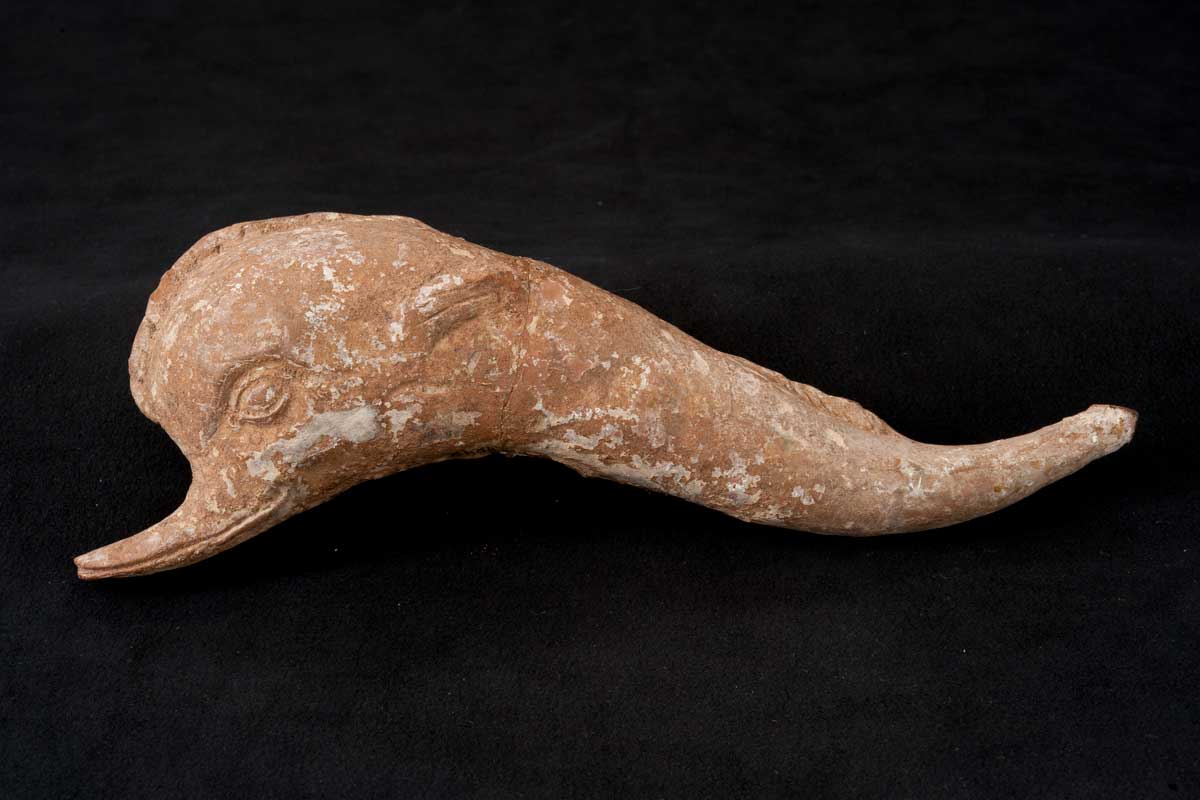 Terracotta Dolphin Rattle