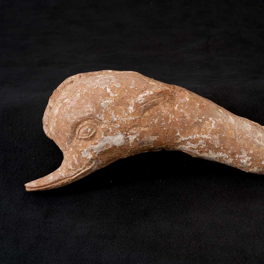 Terracotta Dolphin Rattle