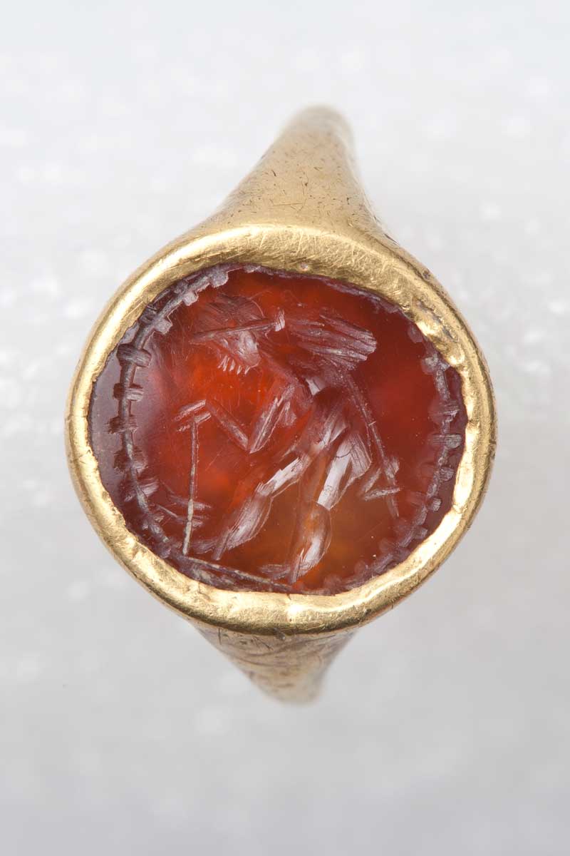 Gold Ring with Carnelian Intaglio